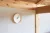 PLYWOOD Clock fehér-natúr 30 cm átmérőjű japán hangtalan falióra