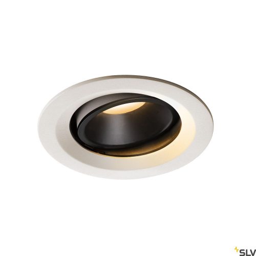SLV NUMINOS MOVE DL M 1003568 fehér-fekete állítható süllyesztett LED spot lámpa