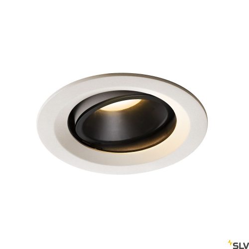 SLV NUMINOS MOVE DL M 1003589 fehér-fekete állítható süllyesztett LED spot lámpa