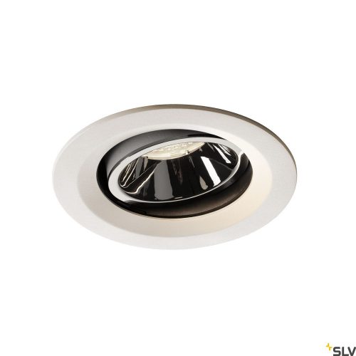 SLV NUMINOS MOVE DL M 1003621 fehér-króm állítható süllyesztett LED spot lámpa