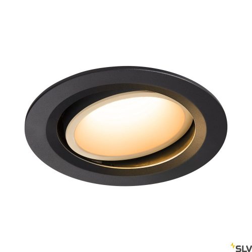 SLV NUMINOS MOVE DL L 1003626 fekete-fehér állítható süllyesztett LED spot lámpa