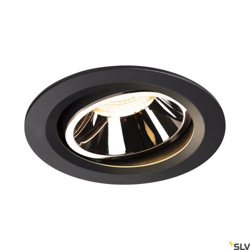 SLV NUMINOS MOVE DL L 1003657 fekete-króm állítható süllyesztett LED spot lámpa