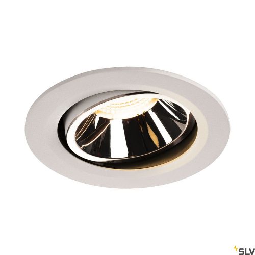 SLV NUMINOS MOVE DL L 1003669 fehér-króm állítható süllyesztett LED spot lámpa