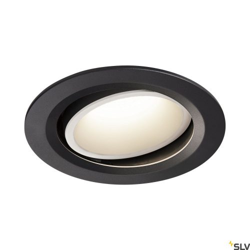 SLV NUMINOS MOVE DL L 1003677 fekete-fehér állítható süllyesztett LED spot lámpa