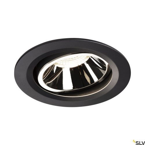 SLV NUMINOS MOVE DL L 1003681 fekete-króm állítható süllyesztett LED spot lámpa