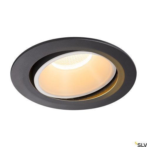 SLV NUMINOS MOVE DL XL 1003704 fekete-fehér állítható süllyesztett LED spot lámpa