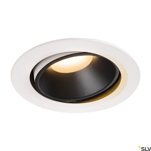 SLV NUMINOS MOVE DL XL 1003715 fehér-fekete állítható süllyesztett LED spot lámpa