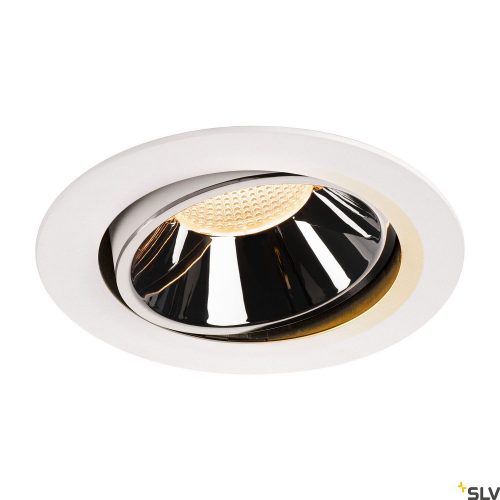 SLV NUMINOS MOVE DL XL 1003717 fehér-króm állítható süllyesztett LED spot lámpa