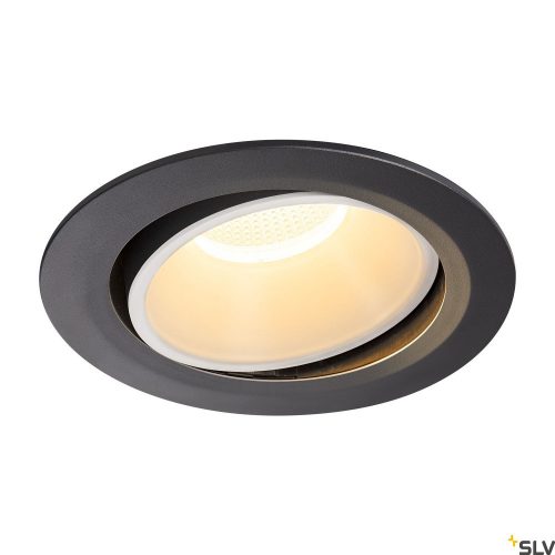 SLV NUMINOS MOVE DL XL 1003722 fekete-fehér állítható süllyesztett LED spot lámpa