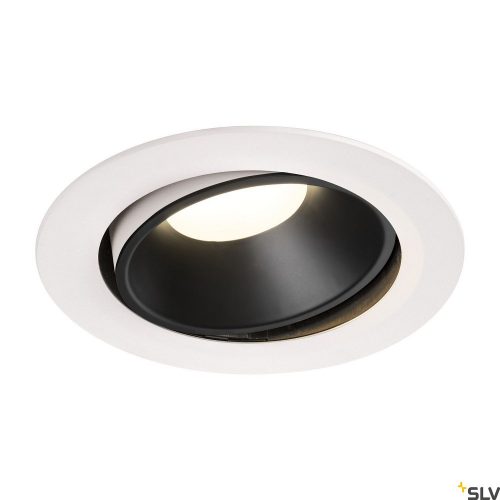 SLV NUMINOS MOVE DL XL 1003760 fehér-fekete állítható süllyesztett LED spot lámpa