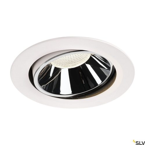 SLV NUMINOS MOVE DL XL 1003762 fehér-króm állítható süllyesztett LED spot lámpa