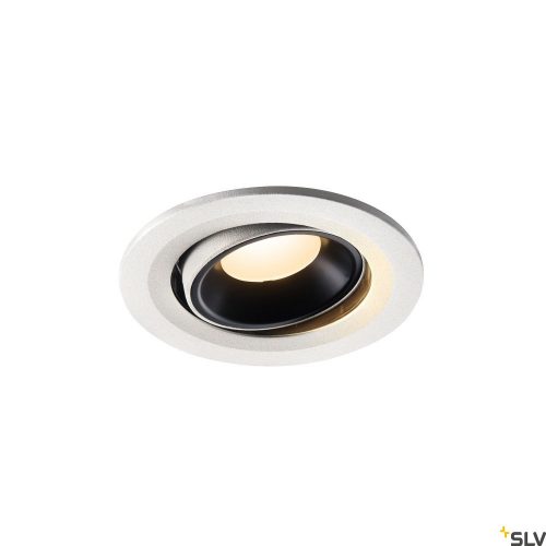 SLV NUMINOS MOVE S 1005349 fehér-fekete állítható süllyesztett LED spot lámpa