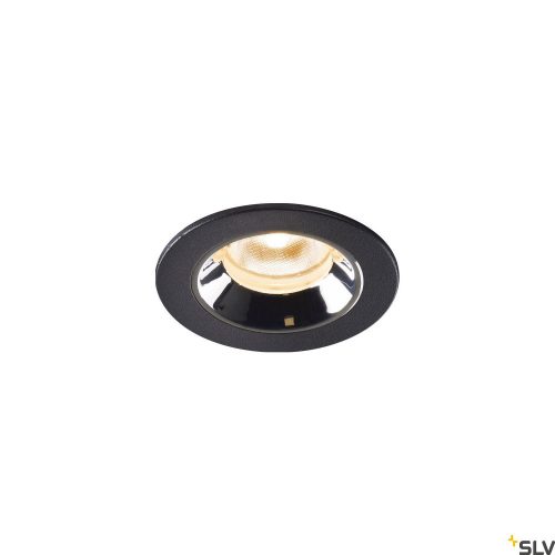 SLV NUMINOS XS 1005501 fekete-króm süllyesztett LED spot lámpa