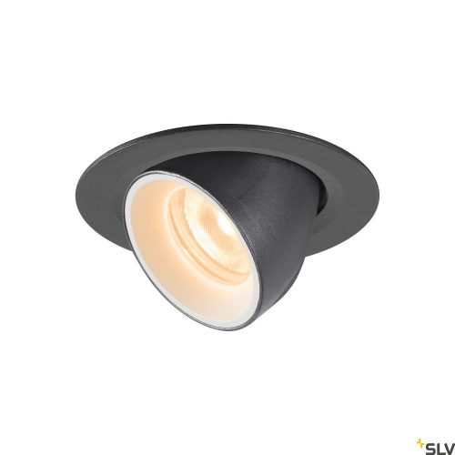 SLV NUMINOS GIMBLE XS 1005814 fekete-fehér billenthető süllyesztett LED spot lámpa