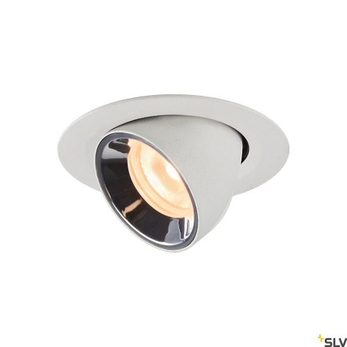 SLV NUMINOS GIMBLE XS 1005824 fehér-króm billenthető süllyesztett LED spot lámpa