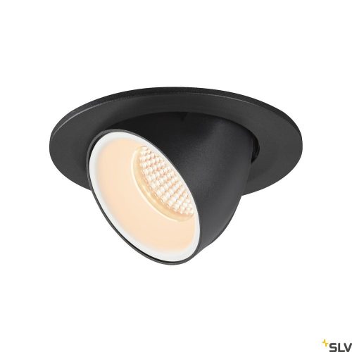SLV NUMINOS GIMBLE S 1005874 fekete-fehér billenthető süllyesztett LED spot lámpa