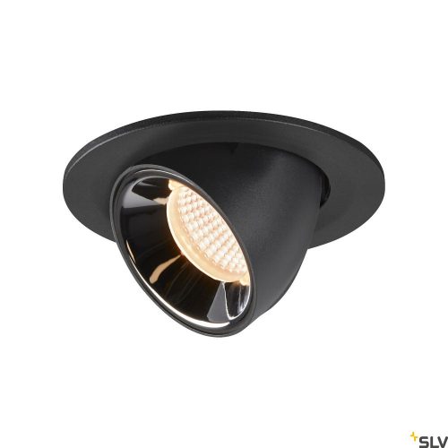 SLV NUMINOS GIMBLE S 1005875 fekete-króm billenthető süllyesztett LED spot lámpa