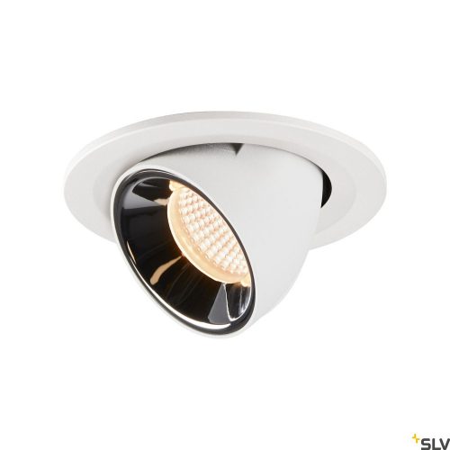 SLV NUMINOS GIMBLE S 1005881 fehér-króm billenthető süllyesztett LED spot lámpa