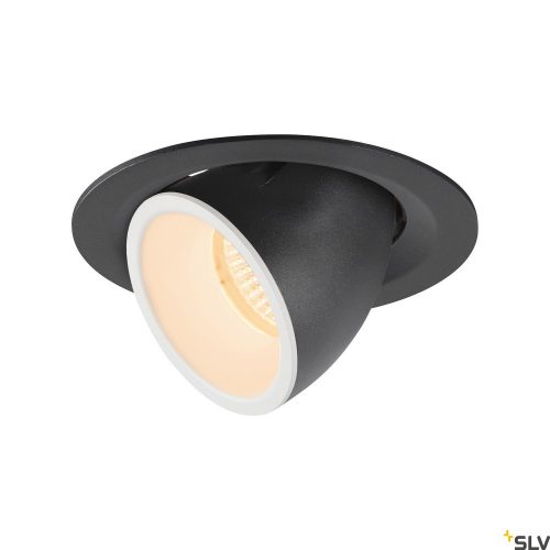 SLV NUMINOS GIMBLE M 1005922 fehér-fekete billenthető süllyesztett LED spot lámpa