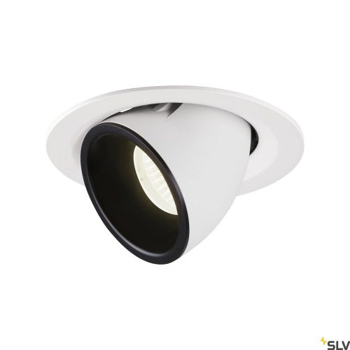 SLV NUMINOS GIMBLE M 1005969 fehér-fekete billenthető süllyesztett LED spot lámpa