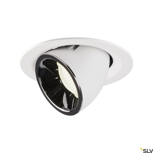 SLV NUMINOS GIMBLE M 1005971 fehér-króm billenthető süllyesztett LED spot lámpa