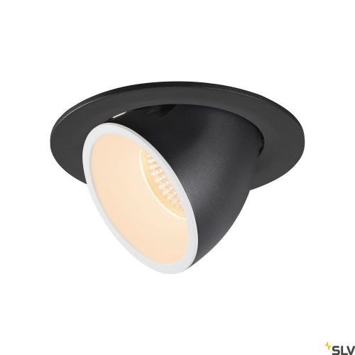 SLV NUMINOS GIMBLE L 1005976 fekete-fehér billenthető süllyesztett LED spot lámpa