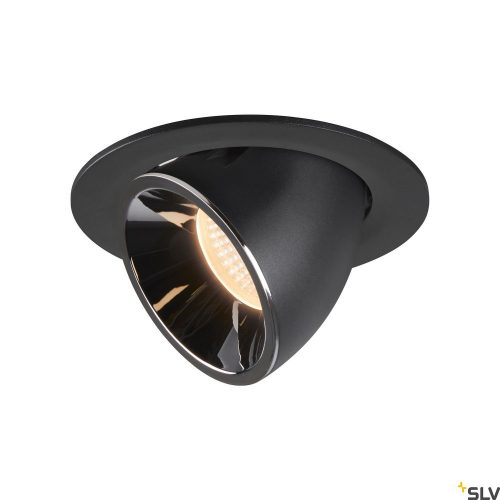 SLV NUMINOS GIMBLE L 1005980 fekete-króm billenthető süllyesztett LED spot lámpa
