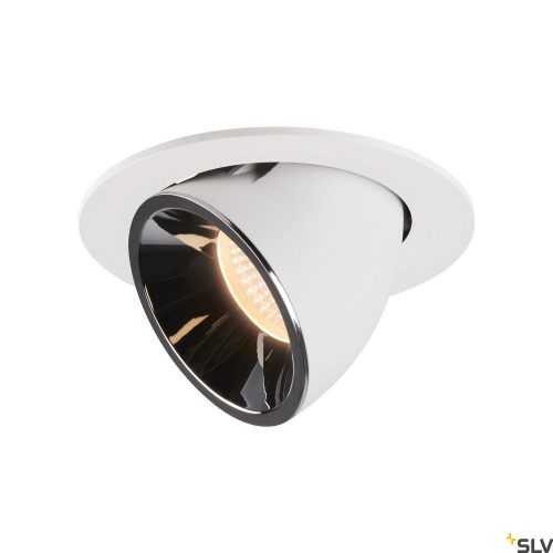 SLV NUMINOS GIMBLE L 1005989 fehér-króm billenthető süllyesztett LED spot lámpa