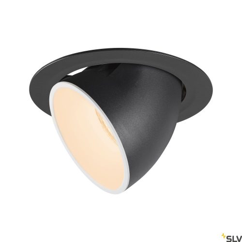 SLV NUMINOS GIMBLE XL 1006033 fekete-fehér billenthető süllyesztett LED spot lámpa