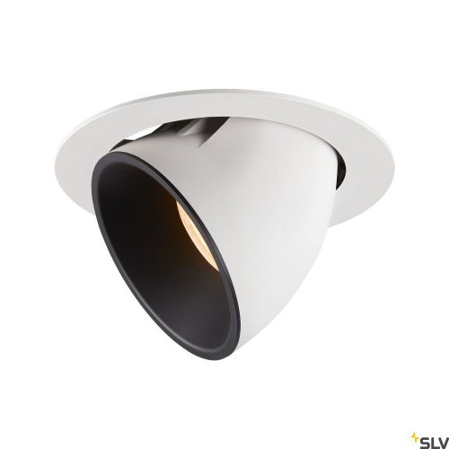 SLV NUMINOS GIMBLE XL 1006038 fehér-fekete billenthető süllyesztett LED spot lámpa