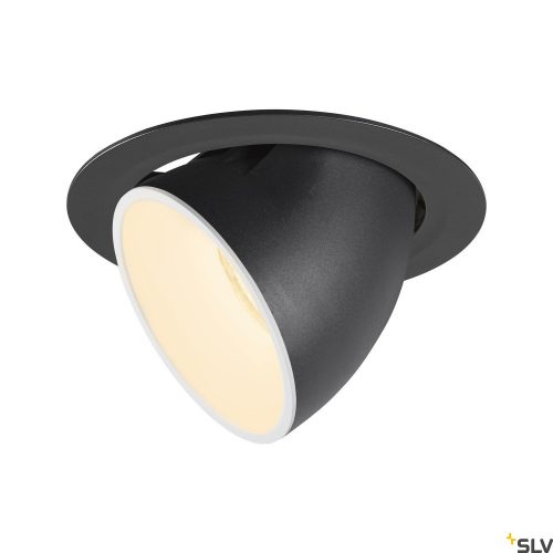 SLV NUMINOS GIMBLE XL 1006051 fekete-fehér billenthető süllyesztett LED spot lámpa