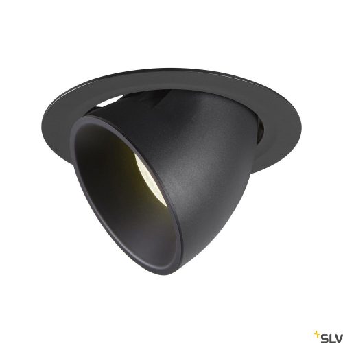 SLV NUMINOS GIMBLE XL 1006065 fekete billenthető süllyesztett LED spot lámpa