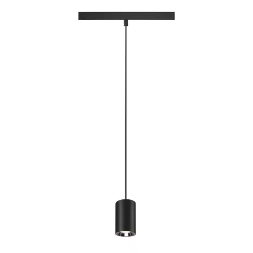 NUMINOS® XS 48V fekete-króm 4000K 40° 1.5m -es függesztett LED spot lámpa 48V-os alacsony feszültségű sínhez