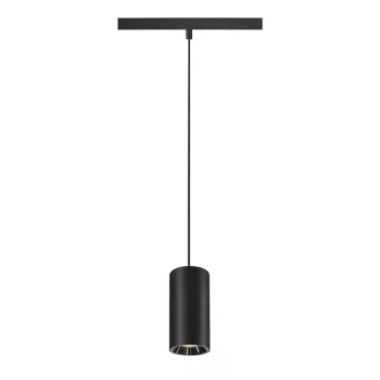   NUMINOS® S 48V fekete-króm 16W 1000lm 2700K CRI90 40° függesztett LED spot lámpa 48V-os alacsony feszültségű sínhez