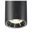 NUMINOS® S 48V fekete-króm 4000K 20° 1.5m -es függesztett LED spot lámpa 48V-os alacsony feszültségű sínhez