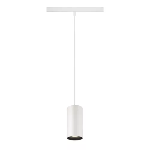 NUMINOS® S 48V fehér-fekete 4000K 20° 1.5m -es függesztett LED spot lámpa 48V-os alacsony feszültségű sínhez