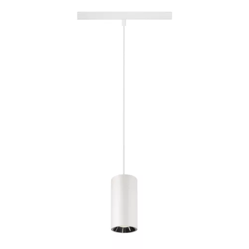 NUMINOS® S 48V fehér-króm 4000K 55° 1.5m -es függesztett LED spot lámpa 48V-os alacsony feszültségű sínhez