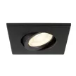 UNIVERSAL DOWNLIGHT fekete szögletes lámpa burkolat
