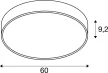 MEDO PRO 60 fekete Trailing-edge 110° kerek állítható színhőmérsékletű dimmelhető fali és mennyezeti LED lámpa