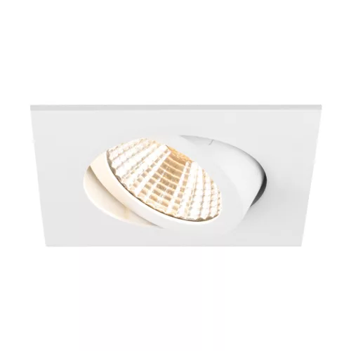 NEW TRIA 68 fehér 2700K 38° szögletes billenthető mennyezeti süllyesztett LED spot lámpa
