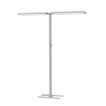   WORKLIGHT PRO szürke szabadon álló mozgás és fényérzékelős dimmelhető professzionális munkaasztal megvilágító állólámpa