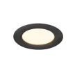 DOWNLIGHT V 100 fekete lapos mennyezeti süllyesztett lámpakeret