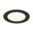 DOWNLIGHT V 150 fekete lapos mennyezeti süllyesztett lámpakeret