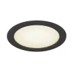 DOWNLIGHT V 200 fekete lapos mennyezeti süllyesztett lámpakeret