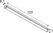 SLVTECH INDUSTRY BATTEN V 1200 fehér hosszúkás állítható színhőmérsékletű fali és mennyezeti LED lámpa