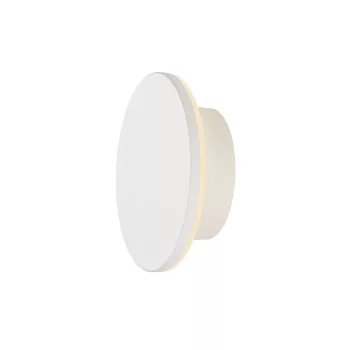   D-RING S fehér d25 cm-es kerek kültéri dimmelhető fali LED lámpa