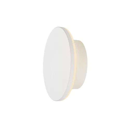 D-RING S fehér d25 cm-es kerek kültéri dimmelhető fali LED lámpa
