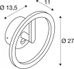Q-RING SENSOR fehér gyűrű alakú mozgásérzékelős kültéri fali LED lámpa