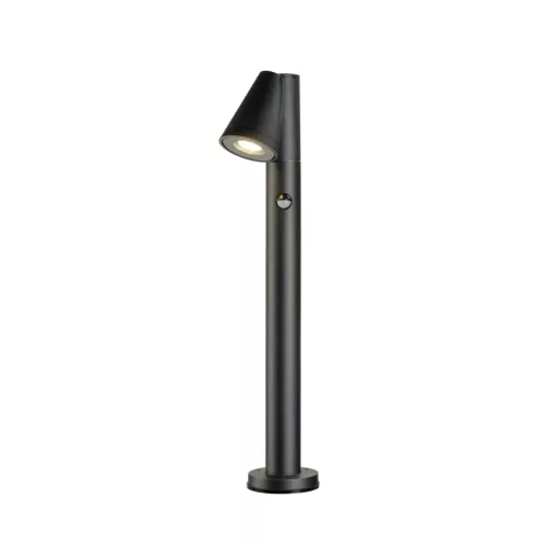 T-TUBE 70 POLE SENSOR fekete GU10 IP44 mozgásérzékelős kültéri állólámpa