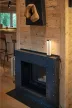 QUIMERA sötét bronz színű alumínium-üveg asztali LED lámpa